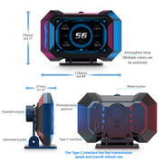 OBD2 Head-Up Display with Speedometer, RPM & Vehicle Gauges