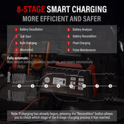 25A 12V Smart Car Battery Charger with Repair & Engine Start