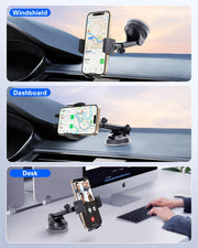Pop-Tech Military-Grade Suction Car Phone Mount