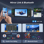 5-Inch Touchscreen Single DIN Stereo with CarPlay & Android Auto