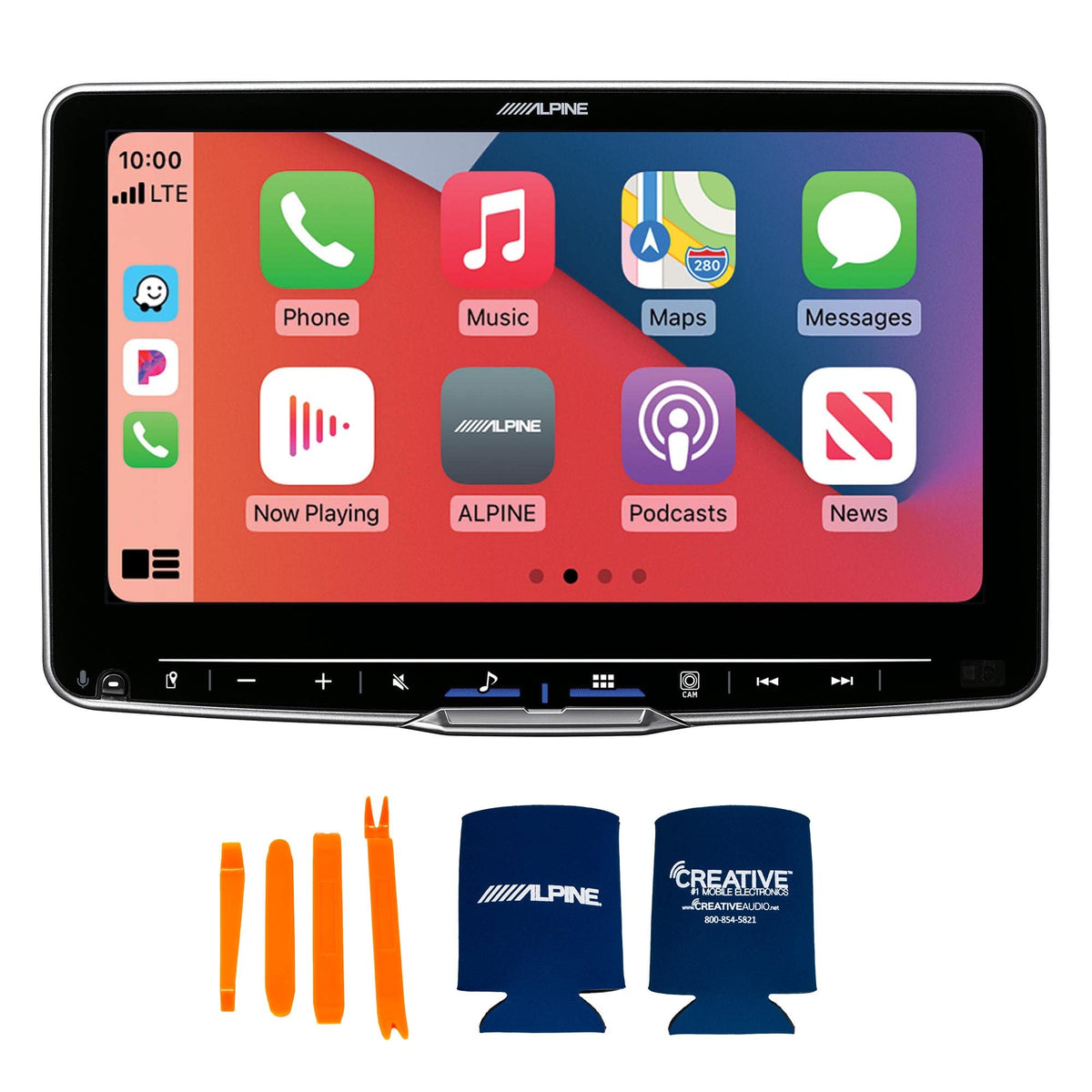 Alpine iLX-F509 Halo9 9" Receiver with Backup Camera Bundle
