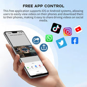 11.5" Portable CarPlay Screen with 4K Dash Cam & GPS