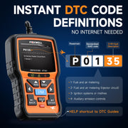 FOXWELL NT301 OBD2 Scanner with Live Data for Check Engine