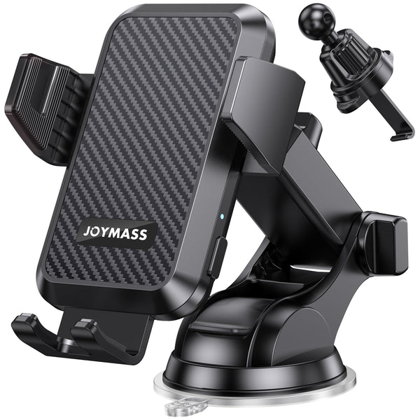 15W Wireless Car Charger Phone Mount with Auto-Clamping