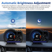 OBD2 GPS Head-Up Display with Smart Gauge & Driving Alerts