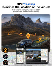 4-Channel 360° Dash Cam with 5G WiFi, GPS & 128GB Card