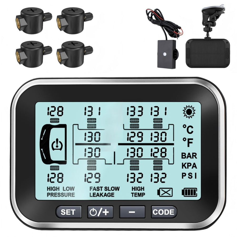 4.5" Solar TPMS for RVs & Trailers with Flow-Through Sensors