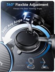 15W MagSafe Car Mount Charger with Strong Magnetic Hold