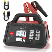 25A 12V Smart Car Battery Charger with Repair & Engine Start