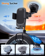 Pop-Tech Military-Grade Suction Car Phone Mount