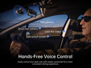 Pelsee 4K 3-Channel Dash Cam with Front Rear & Interior View