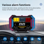 OBD2 Head-Up Display with Speedometer, RPM & Vehicle Gauges