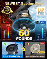Universal Car Phone Holder with Strong Suction & Adjustable Mount