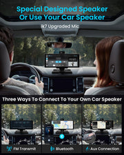 IIWEY iK7 10" Wireless CarPlay Screen with 4K Dash Cam