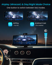 IIWEY iK7 10" Wireless CarPlay Screen with 4K Dash Cam