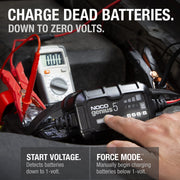 5A 6V/12V Smart Battery Charger for Lead-Acid & Lithium