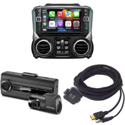 Alpine i509-WRA-JK Receiver with DVR-C310R Dash Cam Bundle