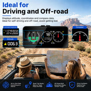 GPS Speedometer with Off-Road Inclinometer & HUD Display