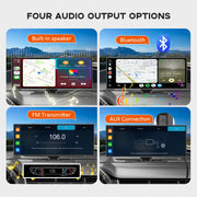 11.5" Portable CarPlay Screen with 4K Dash Cam & GPS