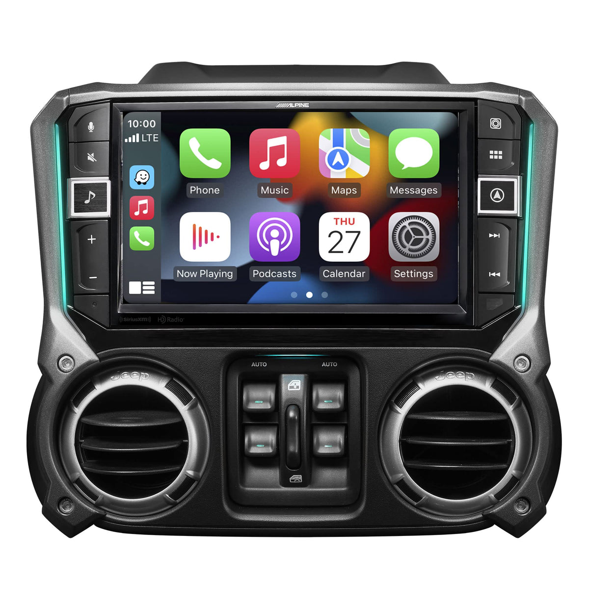 Alpine i509-WRA-JK Receiver with DVR-C310R Dash Cam Bundle