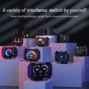 OBD2 Head-Up Display with Speedometer, RPM & Vehicle Gauges
